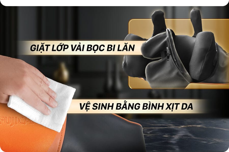 Đai massage FC6688 tháo lắp vệ sinh dễ dàng 