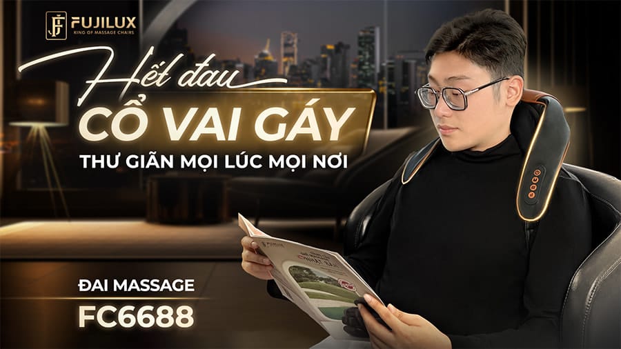 Đai Massage Cổ Vai Gáy FC6688 đa chức năng